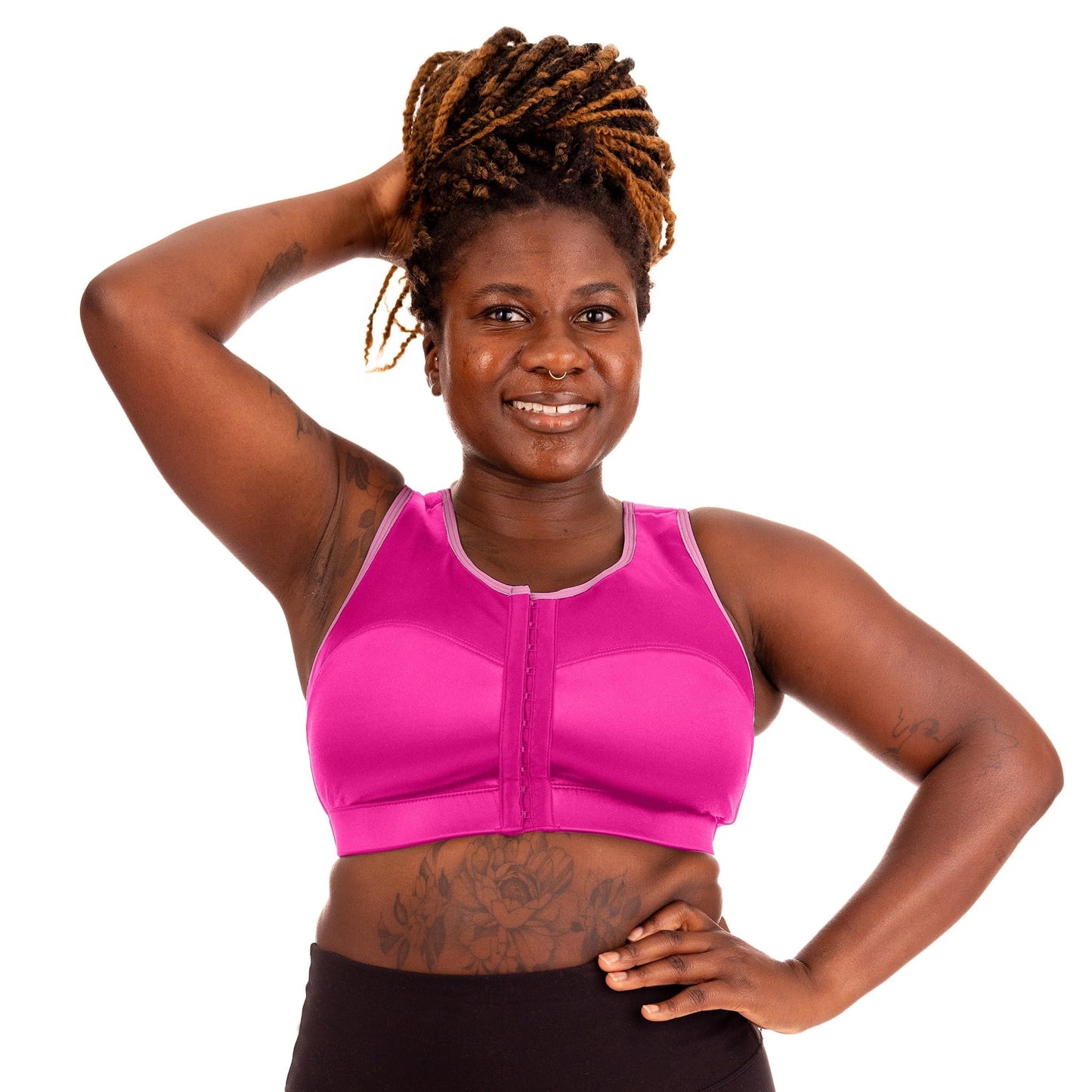 ENELL Women's Full Coverage High Impact Sports Bra