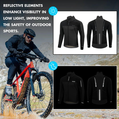 Men's Softshell Thermal Windproof Cycling Jacket