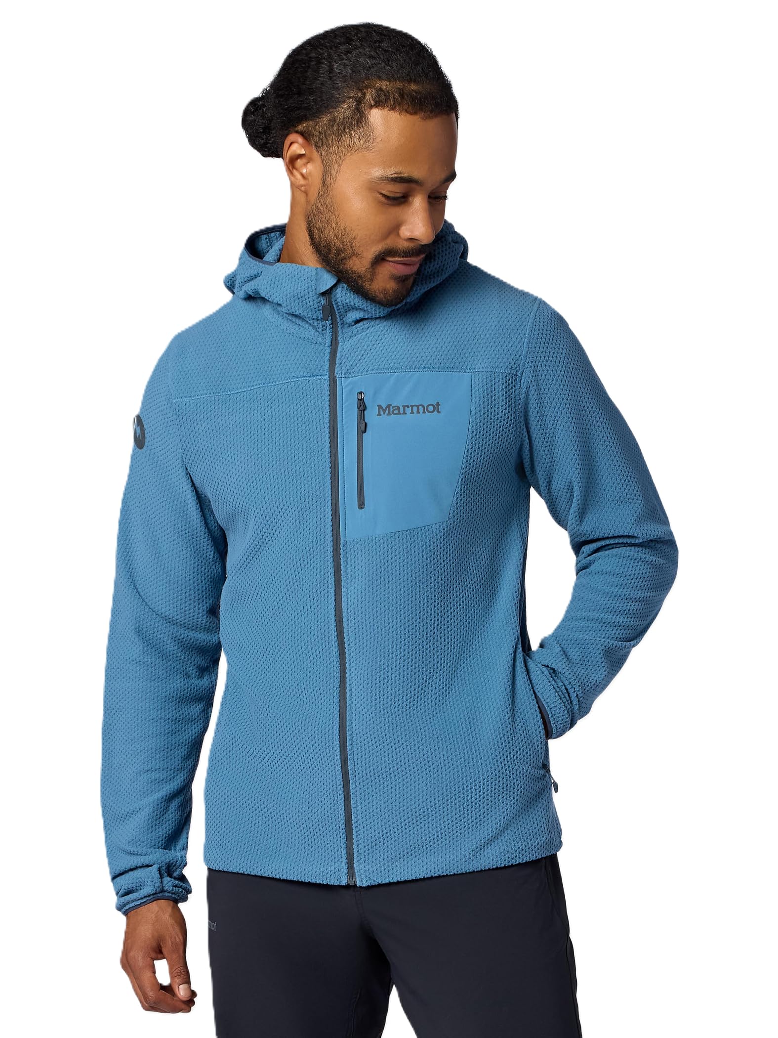 Men's Full Zip Performance Fleece Jacket Athletic Midlayer