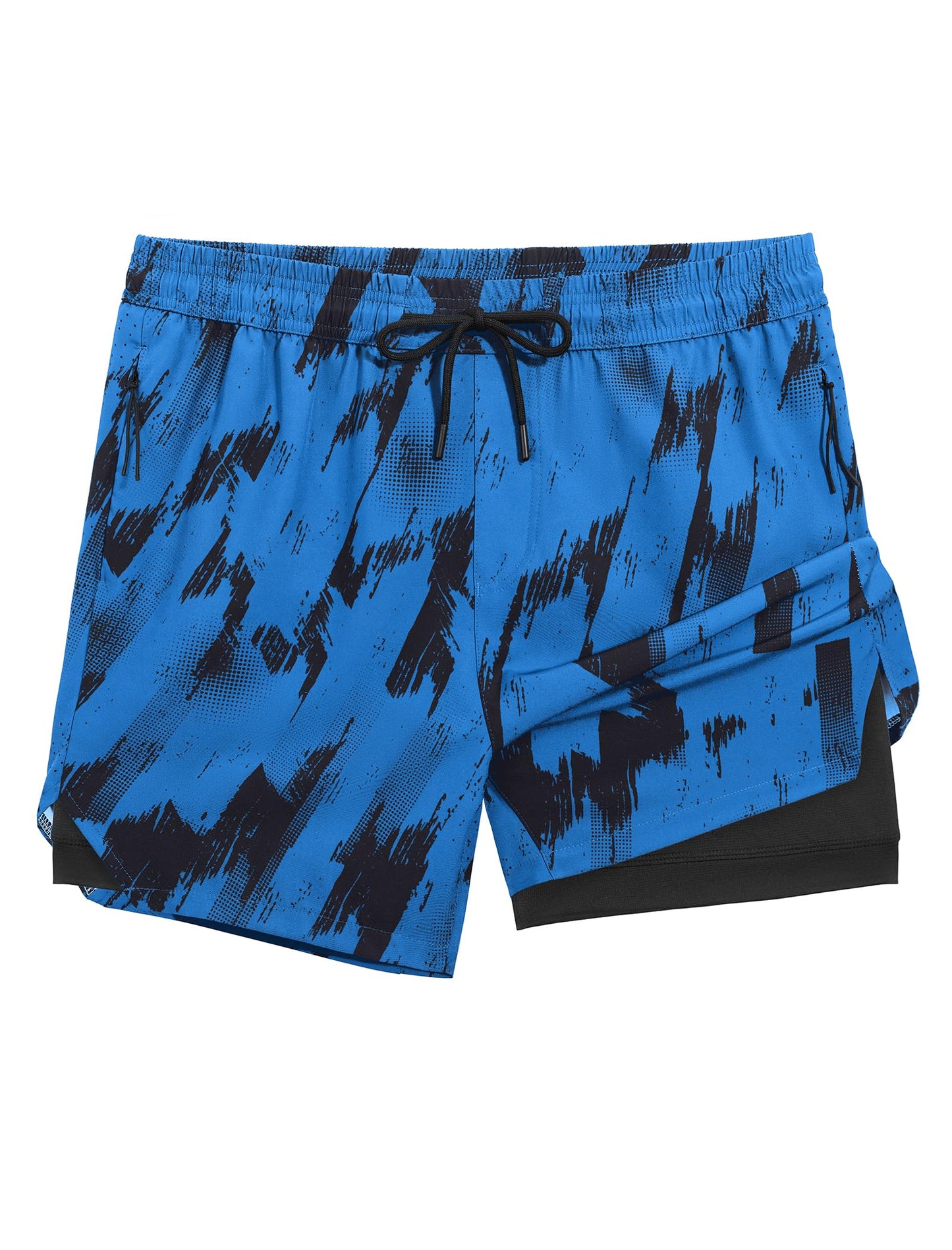 2-in-1 Compression Lined Running Gym Shorts