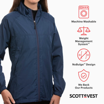 Lightweight Water Repellent Windbreaker Jacket 19 Pockets
