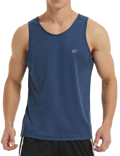 Men's Quick Dry Sleeveless Workout Tank Top Gym Training Shirt