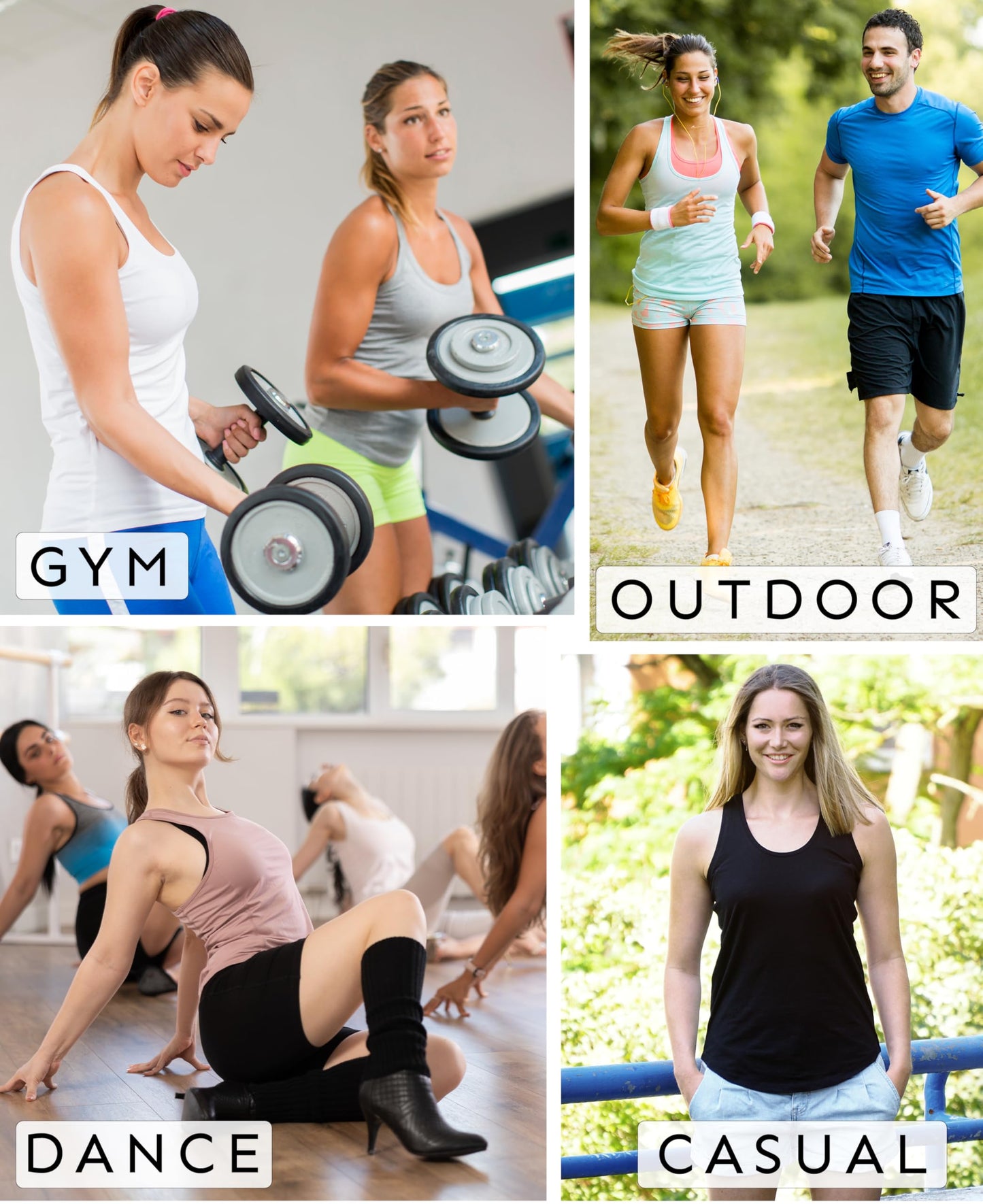 Women's Flowy Racerback Slub Tank Multipack