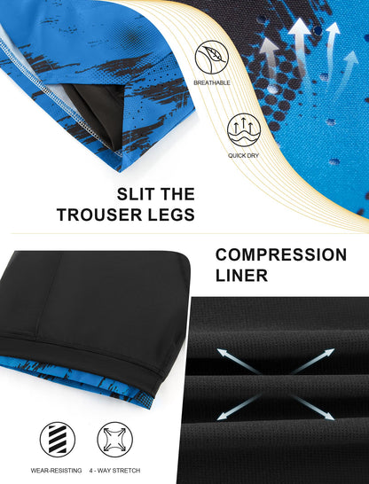 2-in-1 Compression Lined Running Gym Shorts