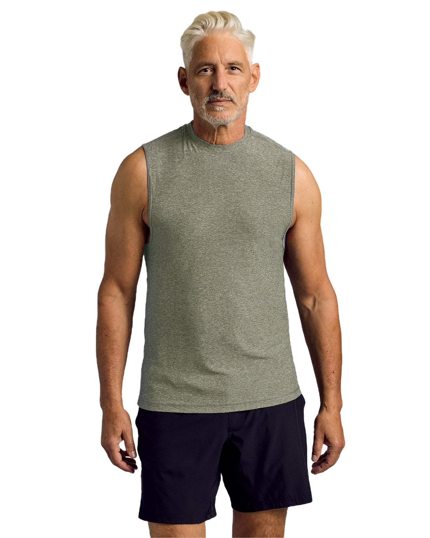 Men's Workout Tank Top Gym Muscle Fit Shirt