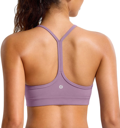 Women's Y Back Racerback Padded Yoga Sports Bra