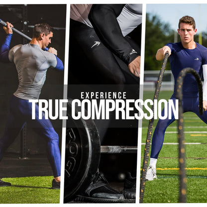 Men's Compression Workout Running Base Layer Tights
