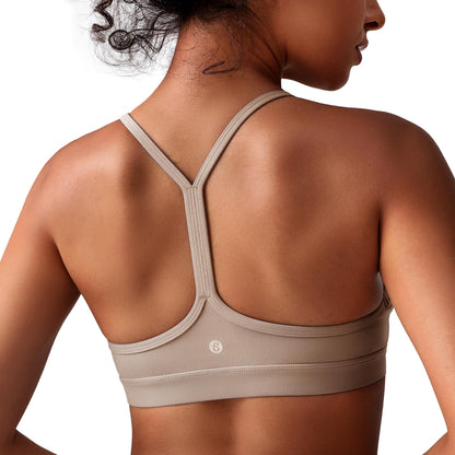 Women's Y Back Racerback Padded Yoga Sports Bra