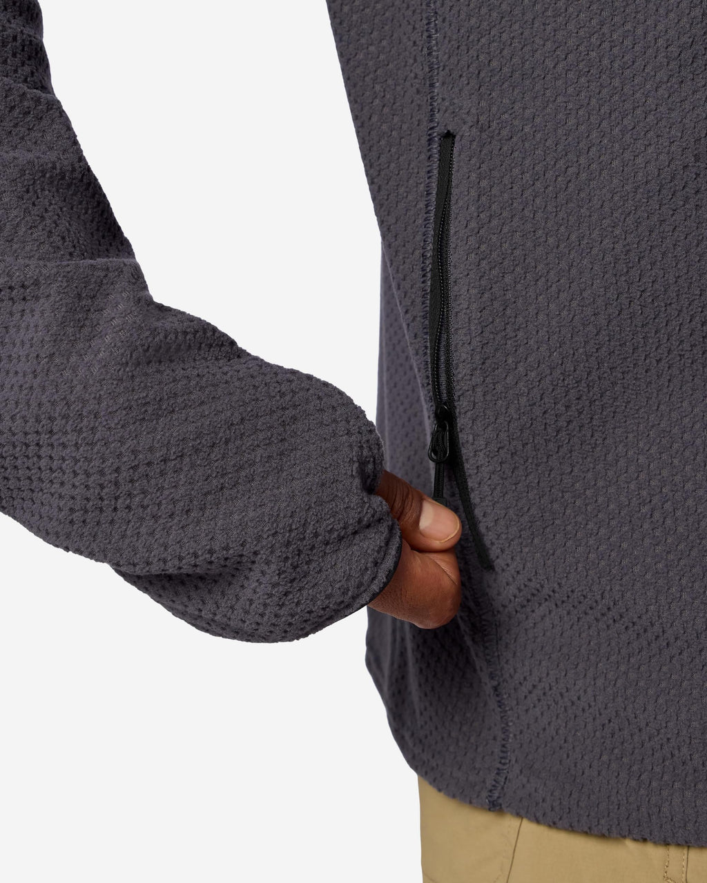 Men's Full Zip Performance Fleece Jacket Athletic Midlayer