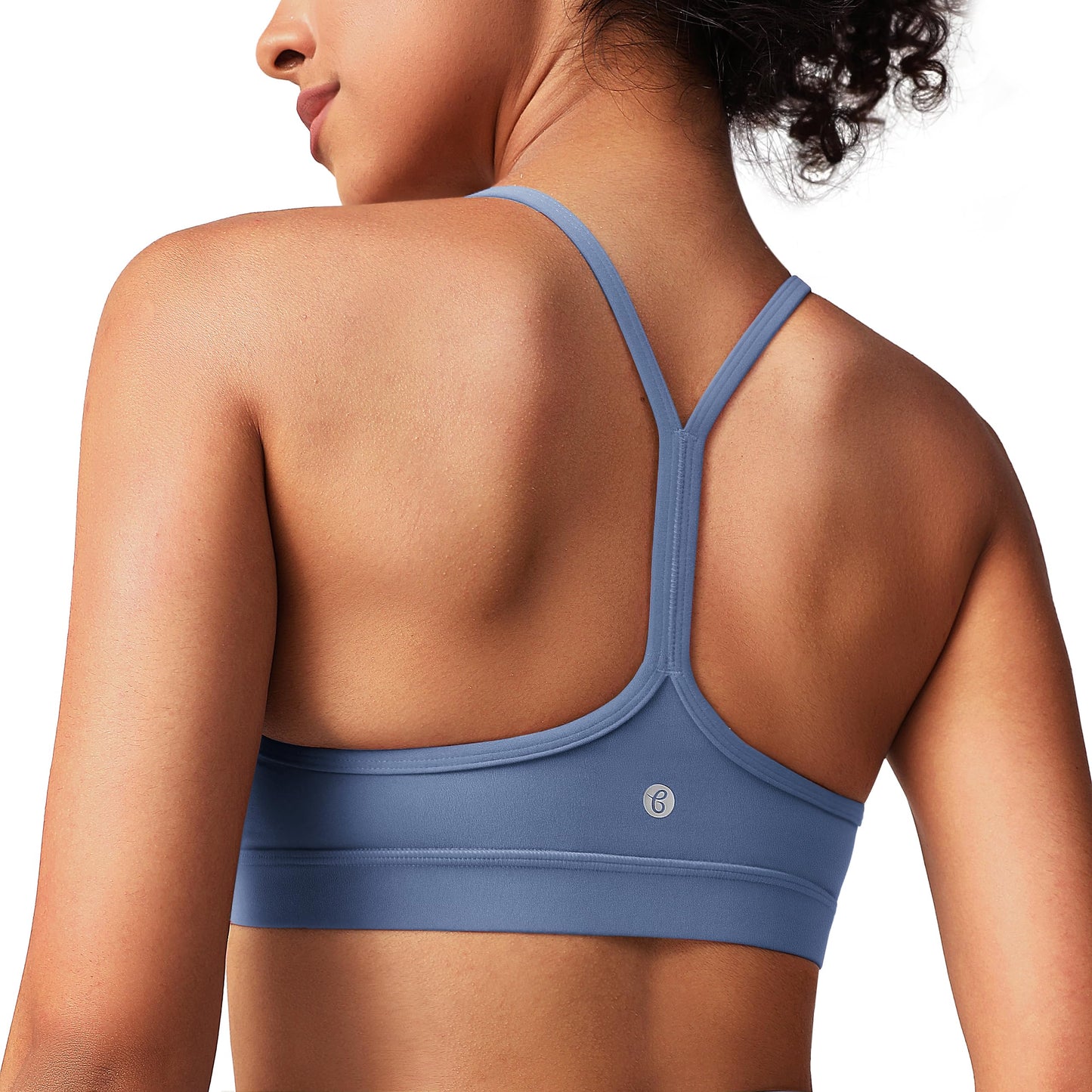 Women's Y Back Racerback Padded Yoga Sports Bra